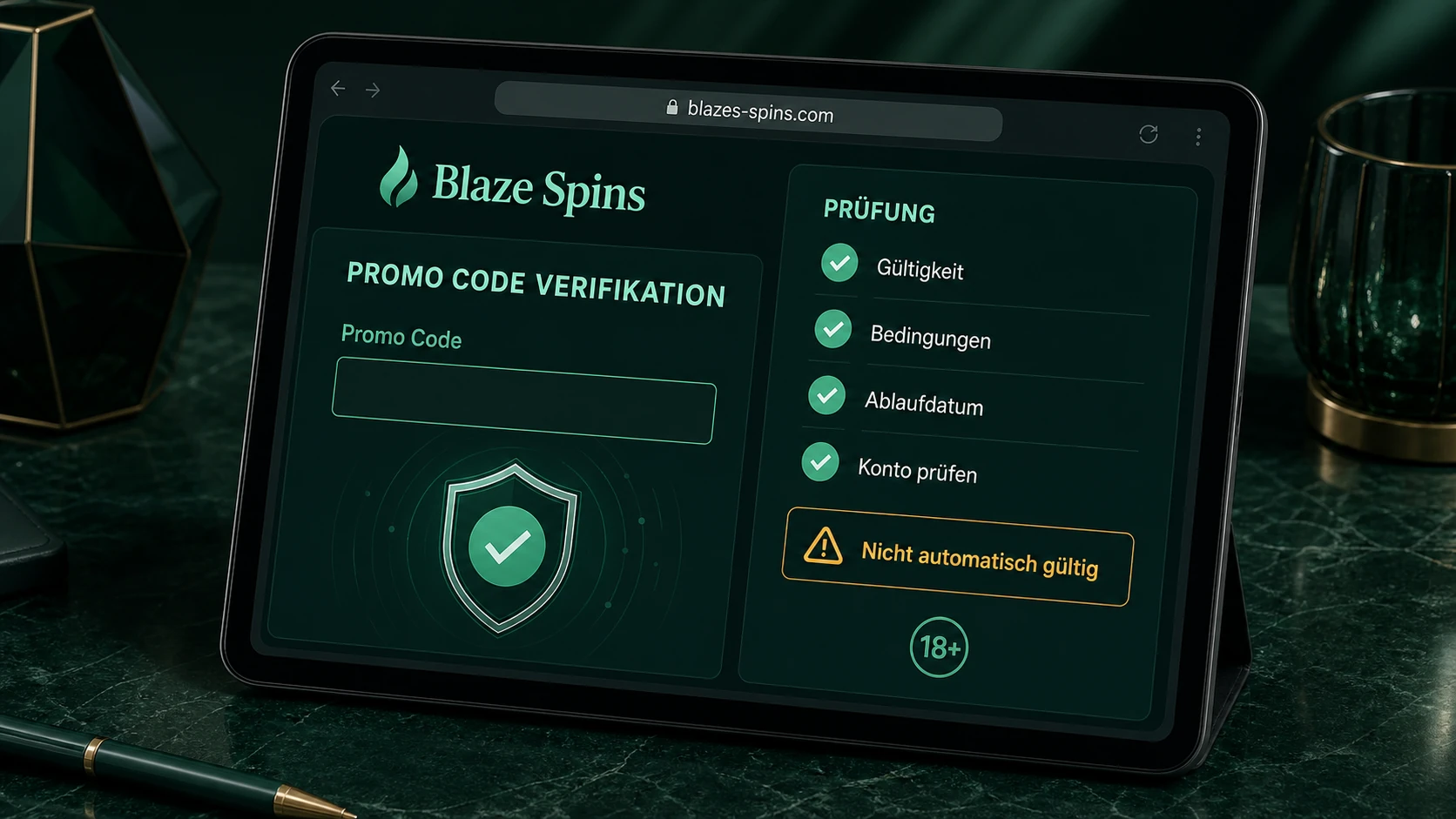 Casino Promo Code richtig prüfen